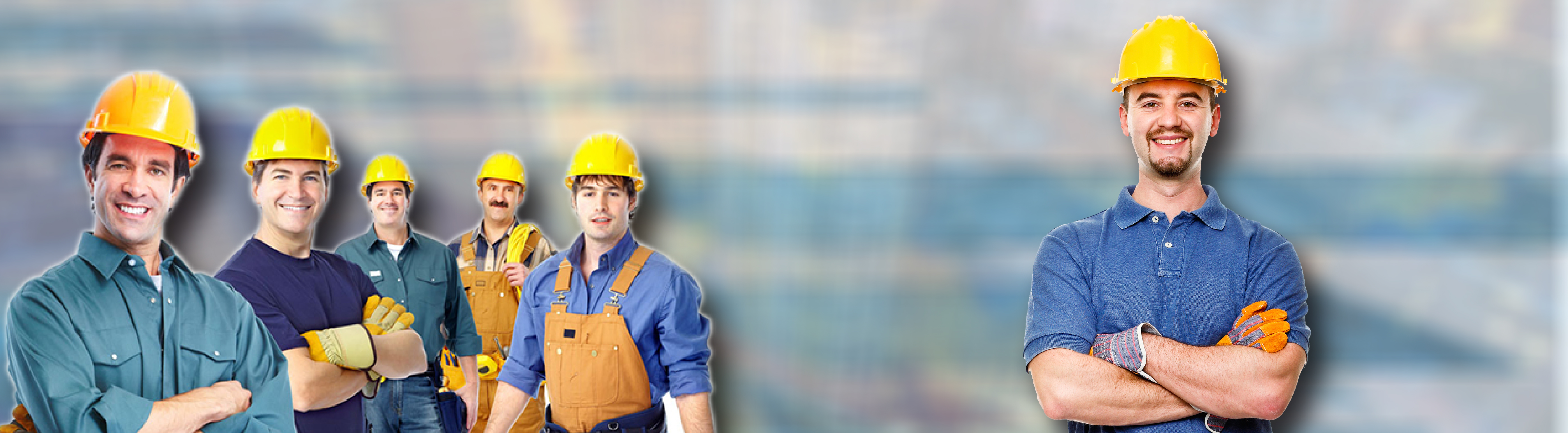 Contractors, building maintenance, construction workers.